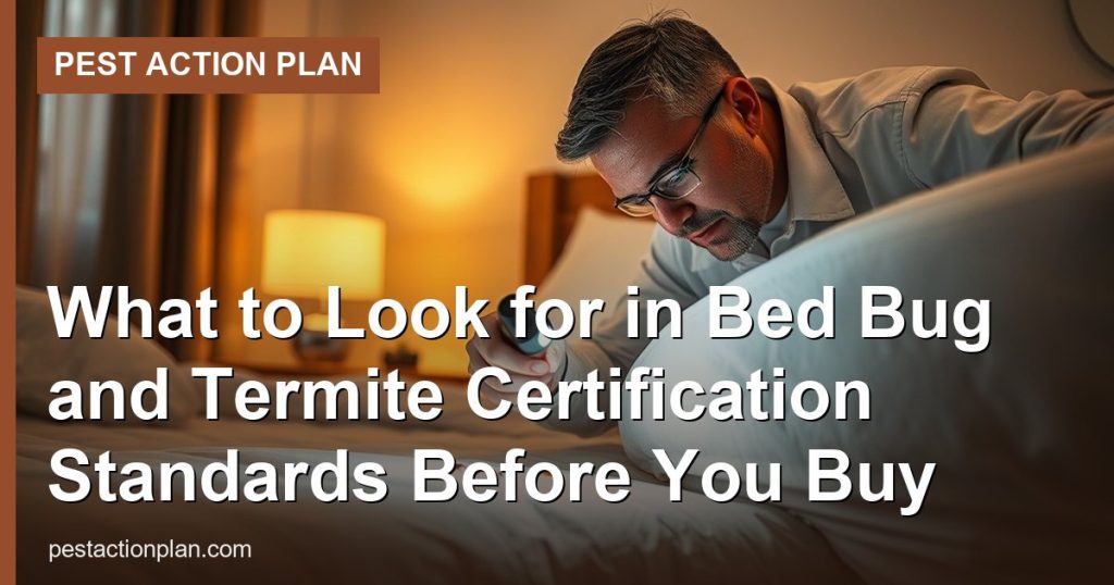 What to Look for in Bed Bug and Termite Certification Standards Before You Buy