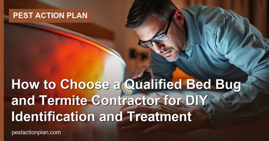 How to Choose a Qualified Bed Bug and Termite Contractor for DIY Identification and Treatment