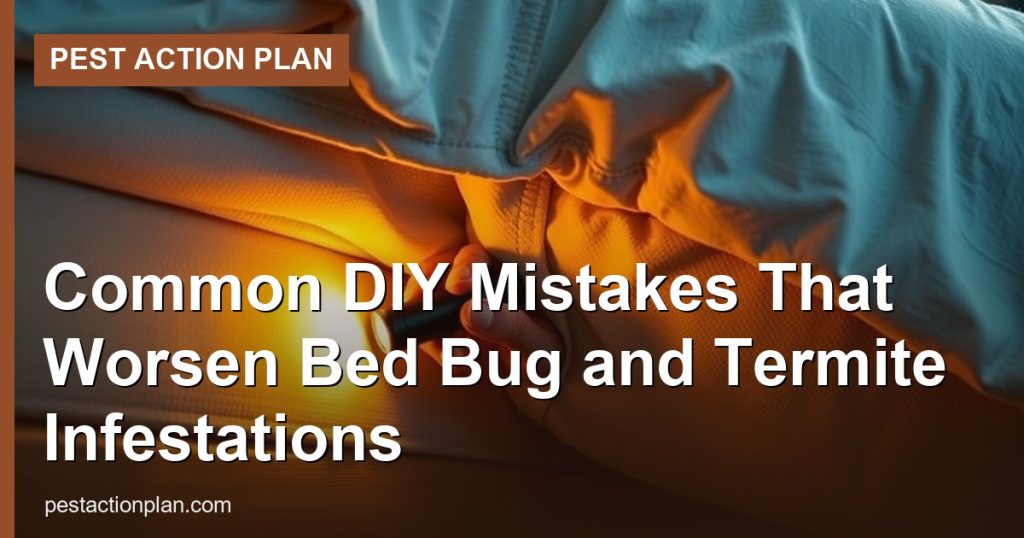 Common DIY Mistakes That Worsen Bed Bug and Termite Infestations