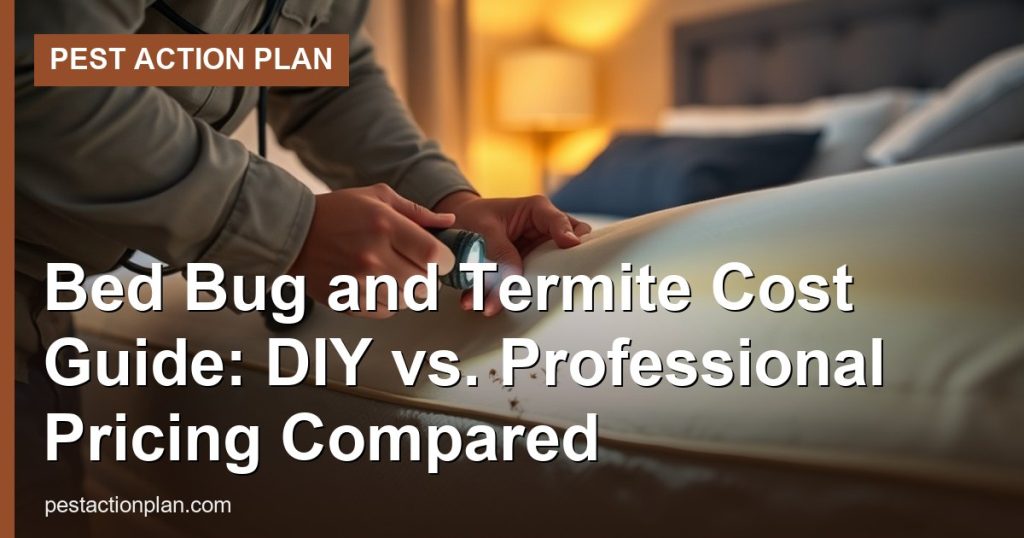 Bed Bug and Termite Cost Guide: DIY vs. Professional Pricing Compared