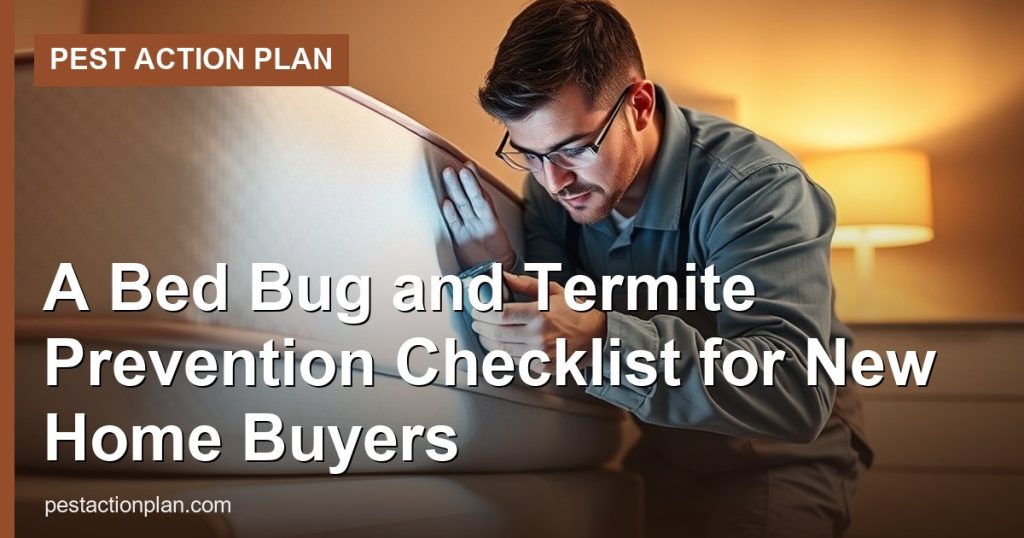 A Bed Bug and Termite Prevention Checklist for New Home Buyers
