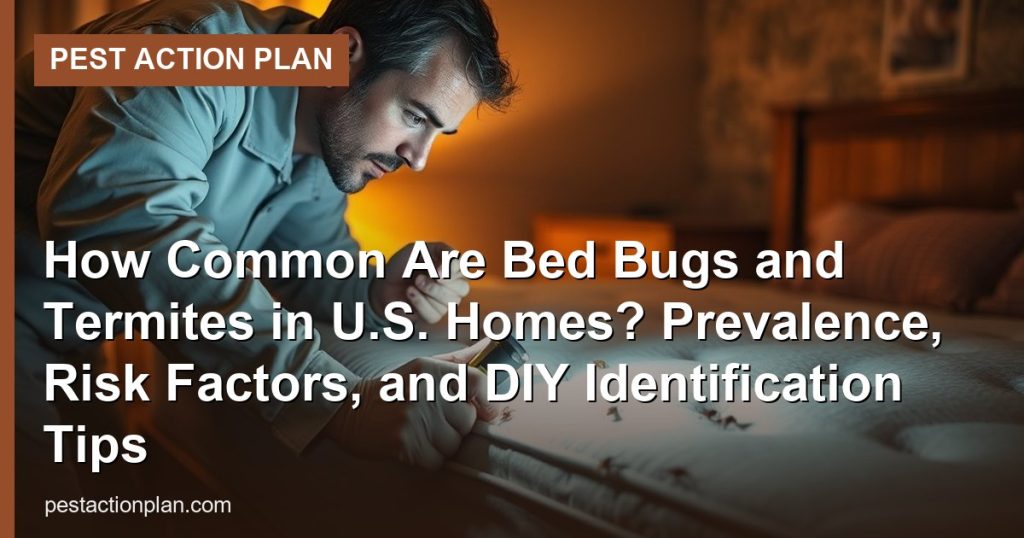 How Common Are Bed Bugs and Termites in U.S. Homes? Prevalence, Risk Factors, and DIY Identification Tips
