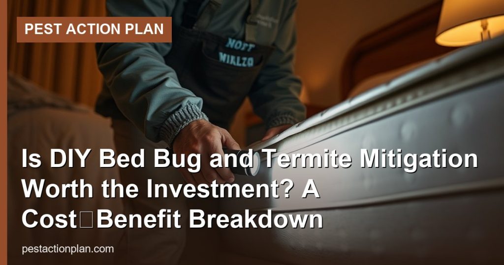 Is DIY Bed Bug and Termite Mitigation Worth the Investment? A Cost‑Benefit Breakdown