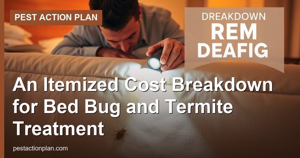 An Itemized Cost Breakdown for Bed Bug and Termite Treatment