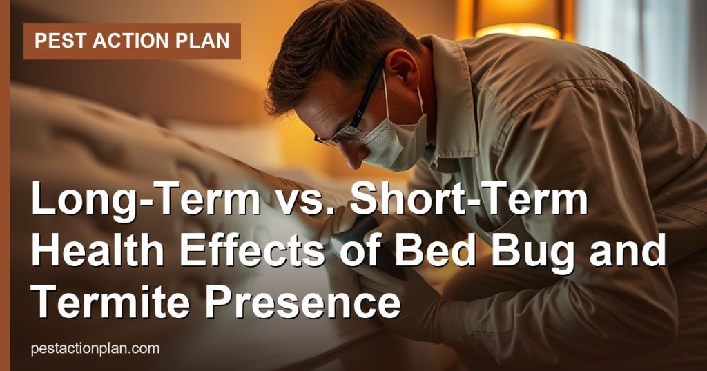 Long-Term vs. Short-Term Health Effects of Bed Bug and Termite Presence