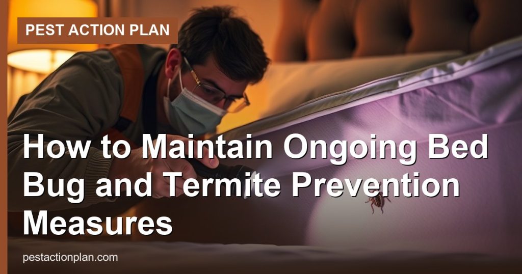 How to Maintain Ongoing Bed Bug and Termite Prevention Measures