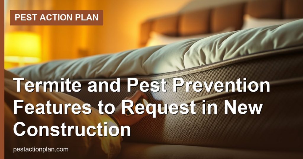 Termite and Pest Prevention Features to Request in New Construction
