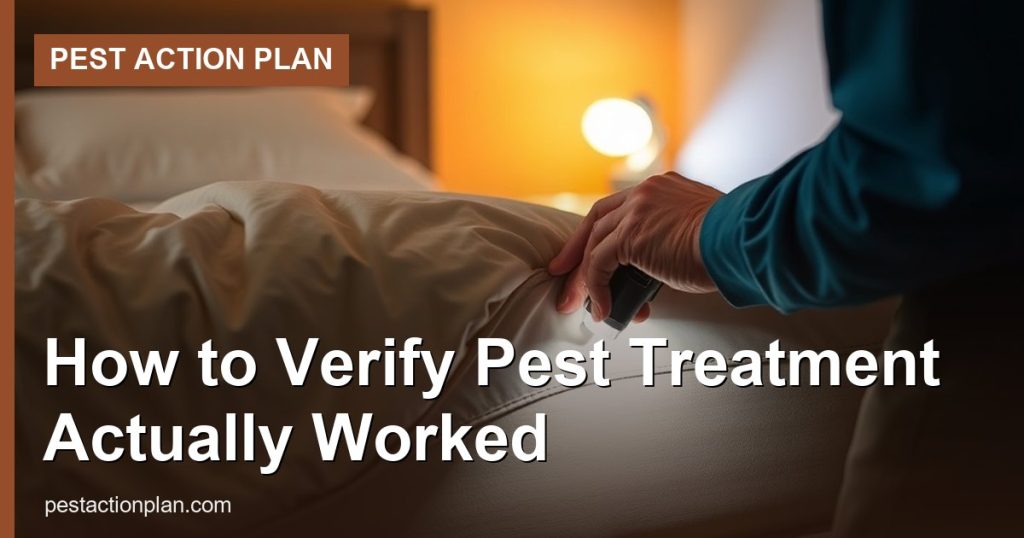 How to Verify Pest Treatment Actually Worked