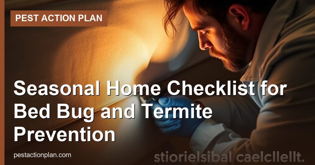 Seasonal Home Checklist for Bed Bug and Termite Prevention