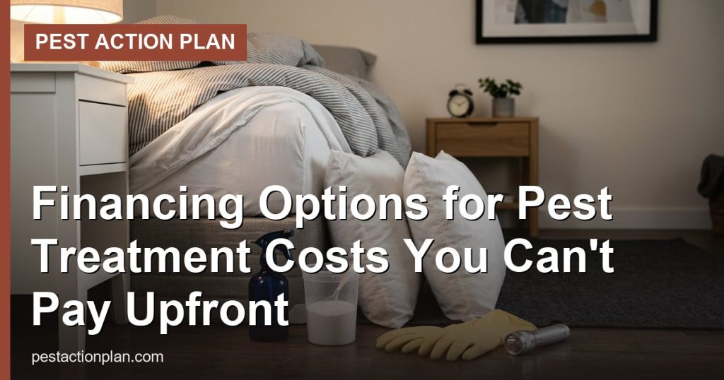 Financing Options for Pest Treatment Costs You Can't Pay Upfront - Pest Action Plan