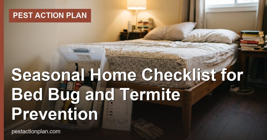 Seasonal Home Checklist for Bed Bug and Termite Prevention - Pest Action Plan